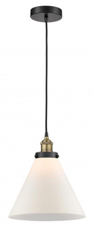 Cone - 1 Light - 12 inch - Black Antique Brass - Cord hung - Mini Pendant (3442|616-1PH-BAB-G41-L)