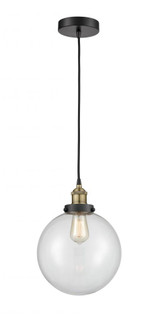 Beacon - 1 Light - 10 inch - Black Antique Brass - Cord hung - Mini Pendant (3442|616-1PH-BAB-G202-10)