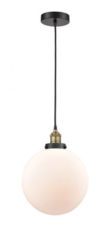 Beacon - 1 Light - 12 inch - Black Antique Brass - Cord hung - Mini Pendant (3442|616-1PH-BAB-G201-12)