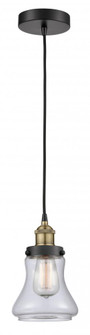 Bellmont - 1 Light - 6 inch - Black Antique Brass - Cord hung - Mini Pendant (3442|616-1PH-BAB-G192)