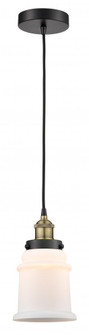 Canton - 1 Light - 6 inch - Black Antique Brass - Cord hung - Mini Pendant (3442|616-1PH-BAB-G181)