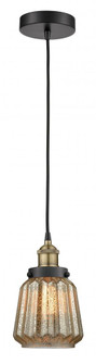 Chatham - 1 Light - 7 inch - Black Antique Brass - Cord hung - Mini Pendant (3442|616-1PH-BAB-G146)