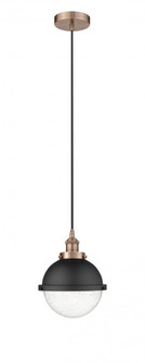 Edison - 1 Light - 9 inch - Antique Copper - Mini Pendant (3442|616-1PH-AC-HFS-84-BK)