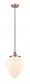 Bullet - 1 Light - 12 inch - Antique Copper - Mini Pendant (3442|616-1PH-AC-G661-12)