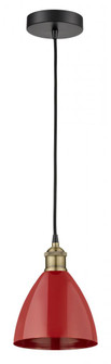 Plymouth - 1 Light - 8 inch - Black Antique Brass - Mini Pendant (3442|616-1P-BAB-MBD-75-RD)