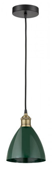 Plymouth - 1 Light - 8 inch - Black Antique Brass - Mini Pendant (3442|616-1P-BAB-MBD-75-GR)