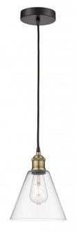 Berkshire - 1 Light - 8 inch - Black Antique Brass - Cord hung - Mini Pendant (3442|616-1P-BAB-GBC-82)