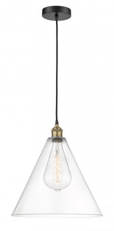 Berkshire - 1 Light - 16 inch - Black Antique Brass - Cord hung - Pendant (3442|616-1P-BAB-GBC-162)