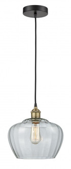 Fenton - 1 Light - 11 inch - Black Antique Brass - Cord hung - Mini Pendant (3442|616-1P-BAB-G92-L)
