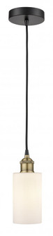 Clymer - 1 Light - 4 inch - Black Antique Brass - Cord hung - Mini Pendant (3442|616-1P-BAB-G801)