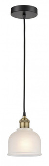 Dayton - 1 Light - 6 inch - Black Antique Brass - Cord hung - Mini Pendant (3442|616-1P-BAB-G411)