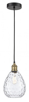 Waverly - 1 Light - 8 inch - Black Antique Brass - Cord hung - Mini Pendant (3442|616-1P-BAB-G372)