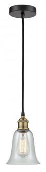 Hanover - 1 Light - 6 inch - Black Antique Brass - Cord hung - Mini Pendant (3442|616-1P-BAB-G2812)