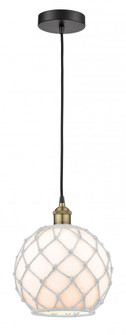 Edison - 1 Light - 10 inch - Black Antique Brass - Mini Pendant (3442|616-1P-BAB-G121-10RW)