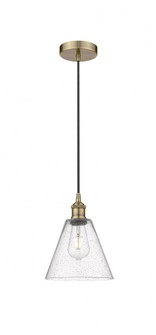 Berkshire - 1 Light - 8 inch - Antique Brass - Mini Pendant (3442|616-1P-AB-GBC-84)