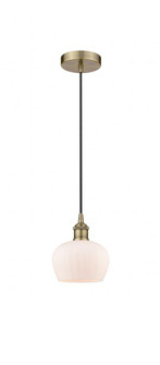 Fenton - 1 Light - 7 inch - Antique Brass - Mini Pendant (3442|616-1P-AB-G91)