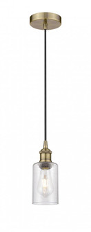 Clymer - 1 Light - 4 inch - Antique Brass - Cord hung - Mini Pendant (3442|616-1P-AB-G804)