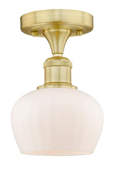 Fenton - 1 Light - 7 inch - Satin Gold - Semi-Flush Mount (3442|616-1F-SG-G91)