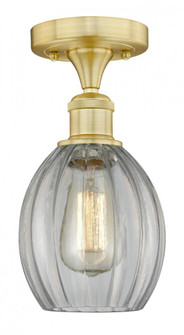 Eaton - 1 Light - 6 inch - Satin Gold - Semi-Flush Mount (3442|616-1F-SG-G82)