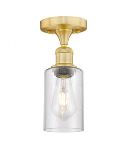 Clymer - 1 Light - 4 inch - Satin Gold - Semi-Flush Mount (3442|616-1F-SG-G804)