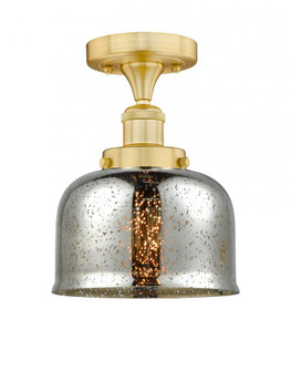 Bell - 1 Light - 8 inch - Satin Gold - Semi-Flush Mount (3442|616-1F-SG-G78)