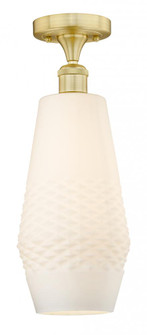 Windham - 1 Light - 7 inch - Satin Gold - Flush Mount (3442|616-1F-SG-G681-7)