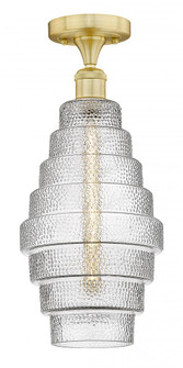 Cascade - 1 Light - 8 inch - Satin Gold - Flush Mount (3442|616-1F-SG-G672-8)