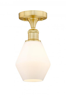 Cindyrella - 1 Light - 6 inch - Satin Gold - Semi-Flush Mount (3442|616-1F-SG-G651-6)