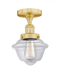 Oxford - 1 Light - 7 inch - Satin Gold - Semi-Flush Mount (3442|616-1F-SG-G532)