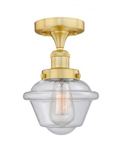 Oxford - 1 Light - 7 inch - Satin Gold - Semi-Flush Mount (3442|616-1F-SG-G534)