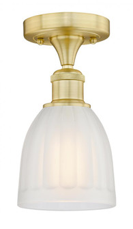 Brookfield - 1 Light - 6 inch - Satin Gold - Semi-Flush Mount (3442|616-1F-SG-G441)