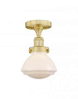 Olean - 1 Light - 7 inch - Satin Gold - Semi-Flush Mount (3442|616-1F-SG-G321)