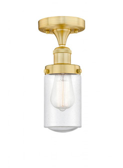 Dover - 1 Light - 5 inch - Satin Gold - Semi-Flush Mount (3442|616-1F-SG-G314)