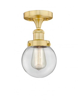 Beacon - 1 Light - 6 inch - Satin Gold - Semi-Flush Mount (3442|616-1F-SG-G202-6)