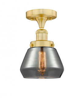 Fulton - 1 Light - 7 inch - Satin Gold - Semi-Flush Mount (3442|616-1F-SG-G173)