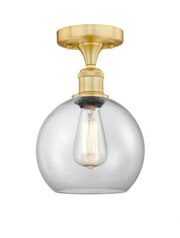 Athens - 1 Light - 8 inch - Satin Gold - Semi-Flush Mount (3442|616-1F-SG-G122-8)