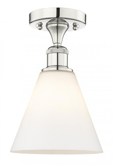 Berkshire - 1 Light - 8 inch - Polished Nickel - Semi-Flush Mount (3442|616-1F-PN-GBC-81)