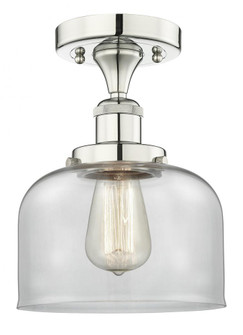 Bell - 1 Light - 8 inch - Polished Nickel - Semi-Flush Mount (3442|616-1F-PN-G72)