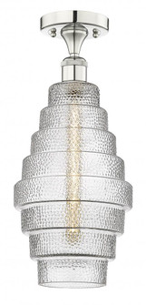 Cascade - 1 Light - 8 inch - Polished Nickel - Flush Mount (3442|616-1F-PN-G672-8)