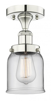Bell - 1 Light - 5 inch - Polished Nickel - Semi-Flush Mount (3442|616-1F-PN-G52)