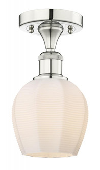 Norfolk - 1 Light - 6 inch - Polished Nickel - Semi-Flush Mount (3442|616-1F-PN-G461-6)