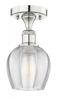 Norfolk - 1 Light - 6 inch - Polished Nickel - Semi-Flush Mount (3442|616-1F-PN-G462-6)