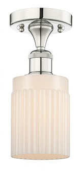 Hadley - 1 Light - 5 inch - Polished Nickel - Semi-Flush Mount (3442|616-1F-PN-G341)