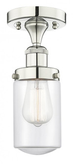 Dover - 1 Light - 5 inch - Polished Nickel - Semi-Flush Mount (3442|616-1F-PN-G312)