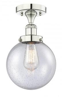 Beacon - 1 Light - 8 inch - Polished Nickel - Semi-Flush Mount (3442|616-1F-PN-G204-8)