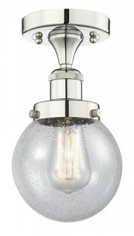 Beacon - 1 Light - 6 inch - Polished Nickel - Semi-Flush Mount (3442|616-1F-PN-G204-6)