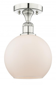 Athens - 1 Light - 8 inch - Polished Nickel - Semi-Flush Mount (3442|616-1F-PN-G121-8)