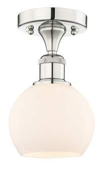 Athens - 1 Light - 6 inch - Polished Nickel - Semi-Flush Mount (3442|616-1F-PN-G121-6)