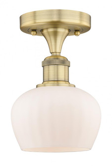 Fenton - 1 Light - 7 inch - Brushed Brass - Semi-Flush Mount (3442|616-1F-BB-G91)