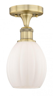 Eaton - 1 Light - 6 inch - Brushed Brass - Semi-Flush Mount (3442|616-1F-BB-G81)